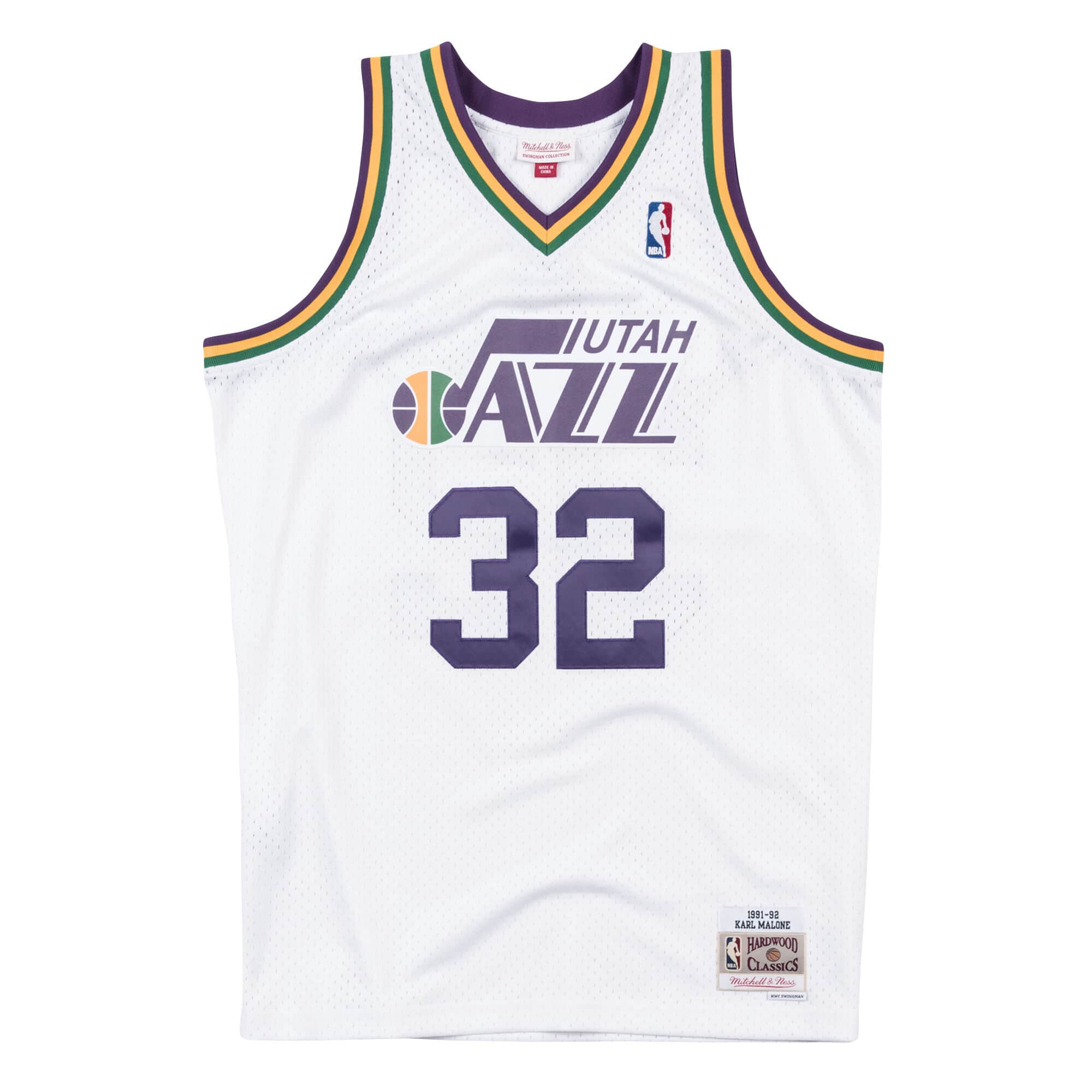 Utah Jazz Karl Malone Mitchell Ness 1998-99 Hardwood Classic Purple NBA  Jersey