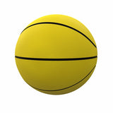 Yellow Full Size Rubber Basketball - N/A - Yellow - Primary -  - Logo Brands