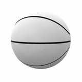 White Full Size Rubber Basketball - N/A - White - Primary -  - Logo Brands
