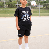 Utah Jazz Youth Shorts - Black - Counterpoint
