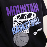 Mountain Basketball Hoop Youth T-Shirt - Black - Counterpoint
