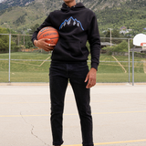 NBA Origins Partial Tonal Color Pop Hoodie - Black