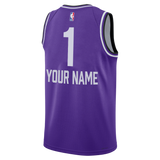 Customization 23 City Swingman Jersey - Purple - City - Nike