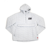Quasar Quilted 1/2 Zip Pullover - Silver - Primary - Sportiqe