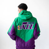 Utah Jazz Retro Full Zip Jacket - Green - HWC 70s - Mitchell and Ness