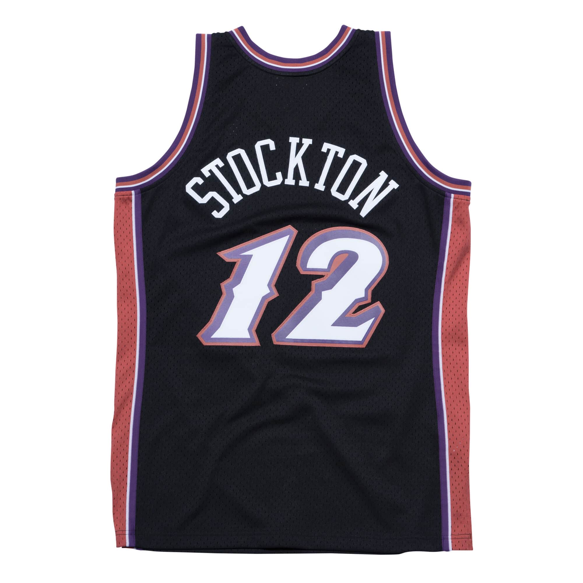 Men's Mitchell & Ness John Stockton Navy/White USA Basketball Hardwood  Classics 1996 Authentic Warmup Jersey