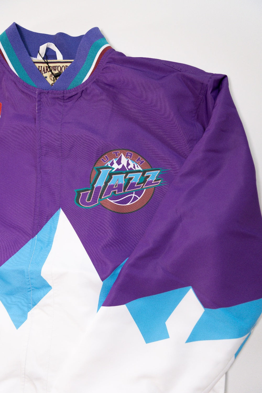 Mitchell and ness utah cheap jazz warm up jacket