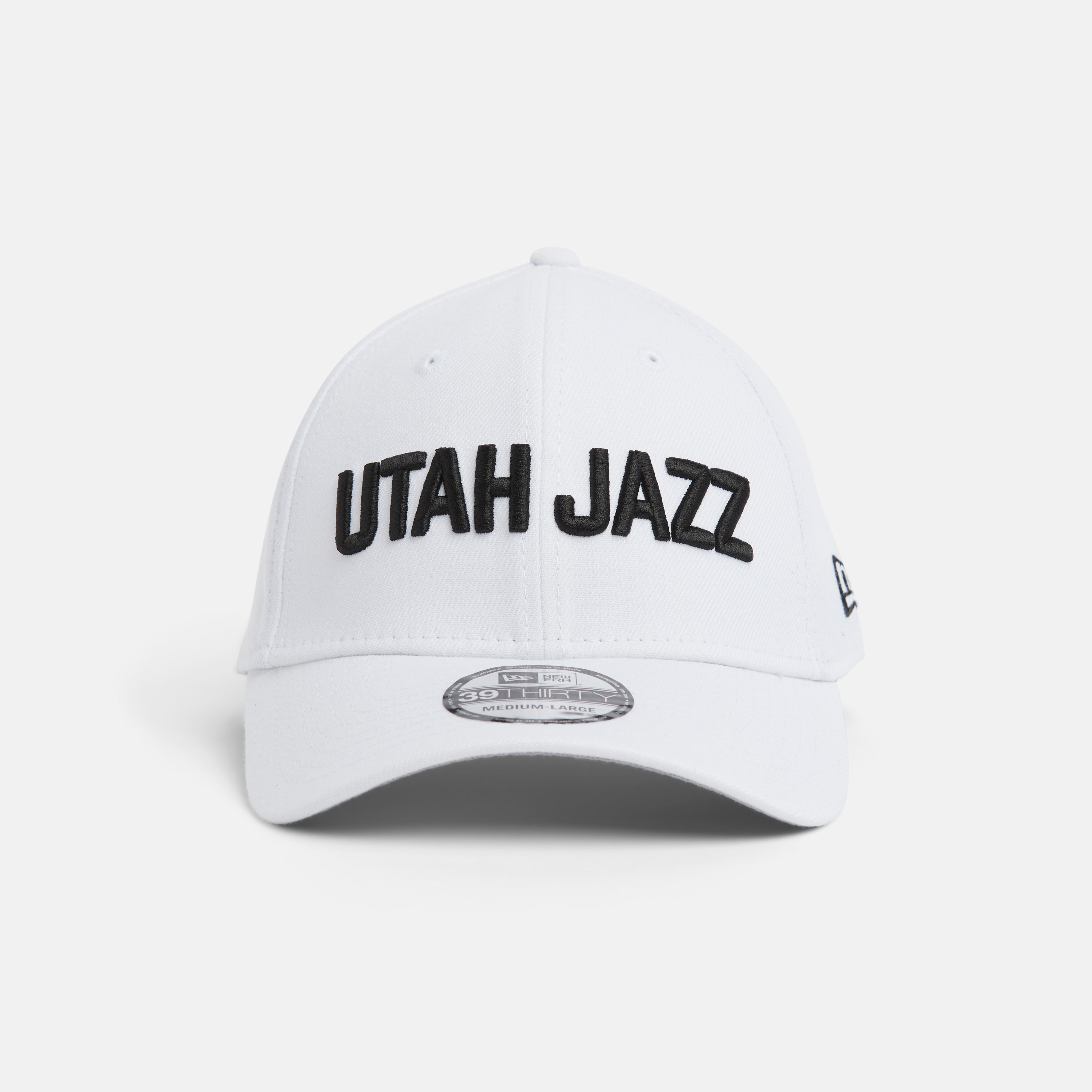 Front white 3930 with black  Utah Jazz wordmark logo.
