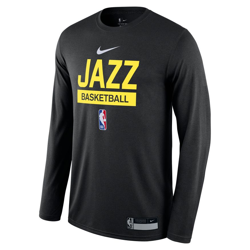 Men's Nike Black Utah Jazz 2022/23 Legend On-Court Practice Performance Long Sleeve T-Shirt Size: Large