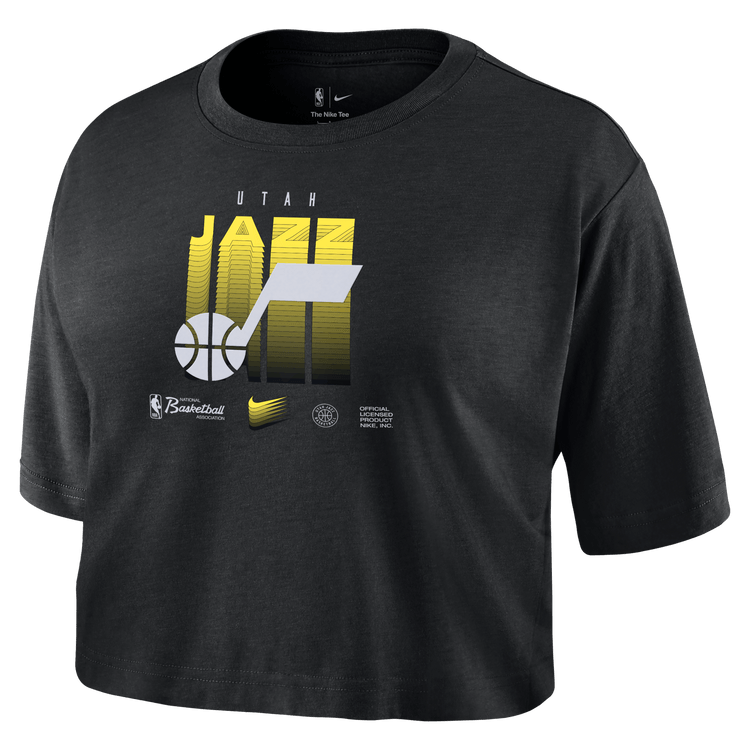 Team Name Crewneck - Black - Primary - WEAR – Utah Jazz Team Store