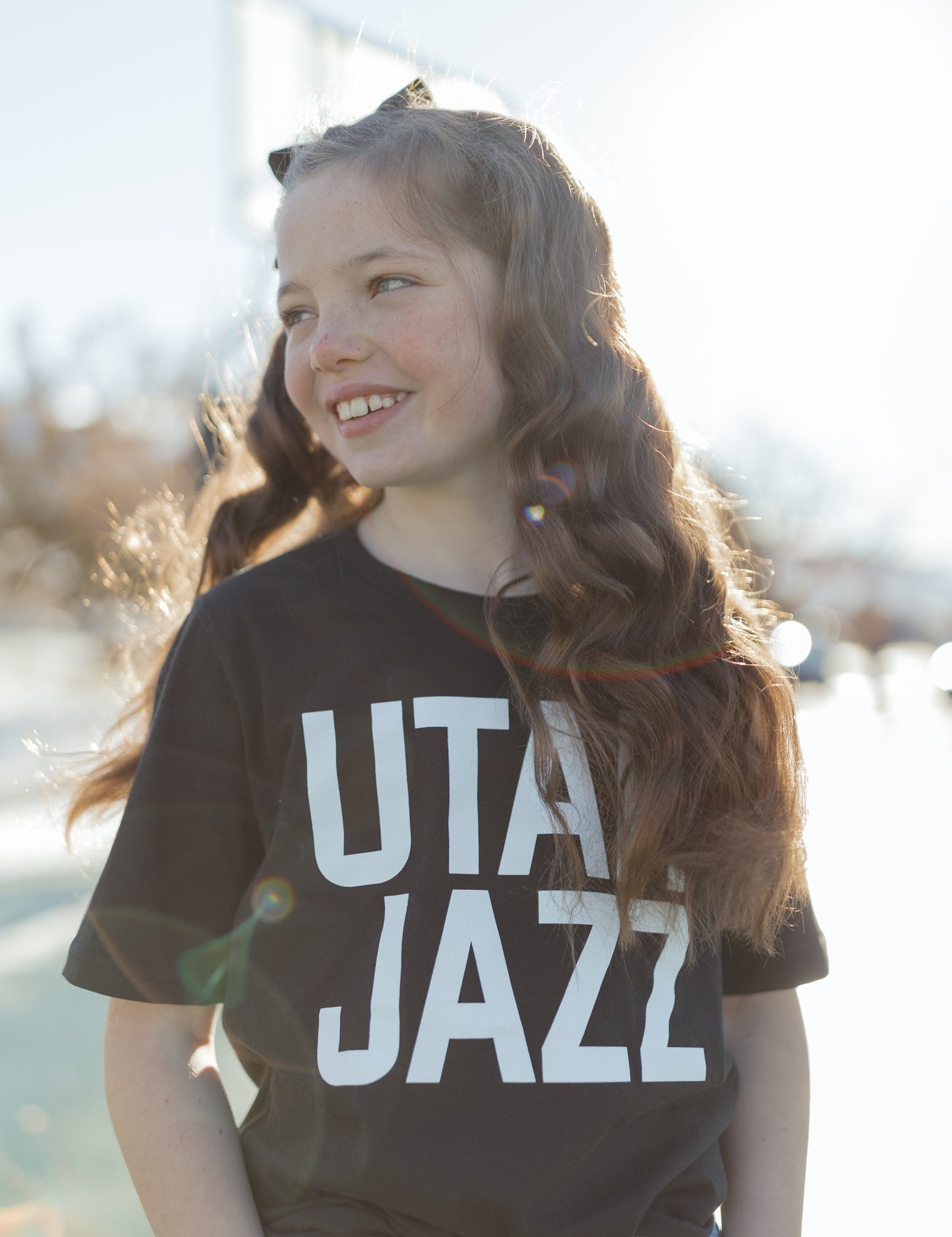 Utah Jazz Jordan Clarkson Kids T-Shirt - Tri Navy - Utah | 500 Level